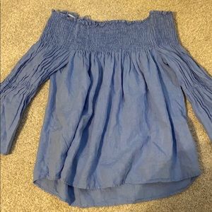 Off the shoulder long sleeve top